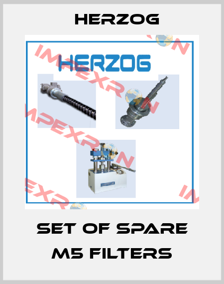 Set of spare M5 filters Herzog
