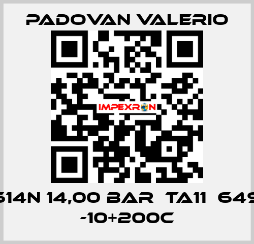 CW614N 14,00 BAR  TA11  649321 -10+200C PADOVAN VALERIO