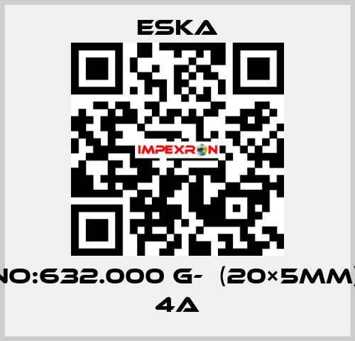 Best No:632.000 G-  (20×5mm) 250V 4A Eska