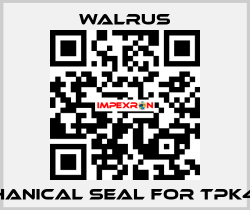 Mechanical seal for TPK4T3-3 Walrus