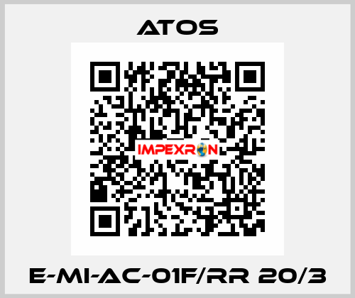 E-MI-AC-01F/RR 20/3 Atos