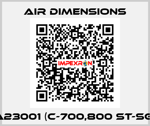 A23001 (C-700,800 ST-SG) Air Dimensions