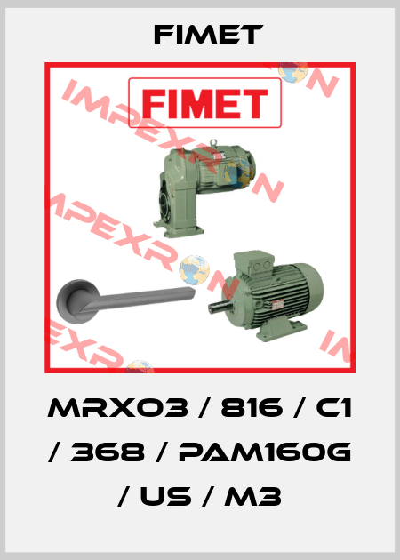 MRXO3 / 816 / C1 / 368 / PAM160G / Us / M3 Fimet