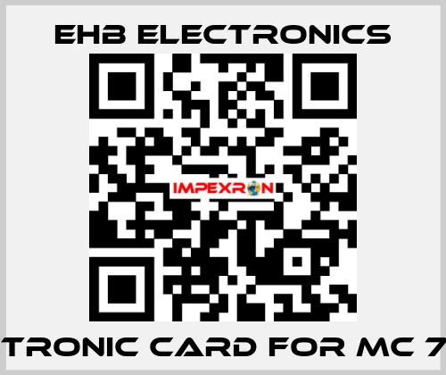 electronic card for MC 704-H ehb electronics