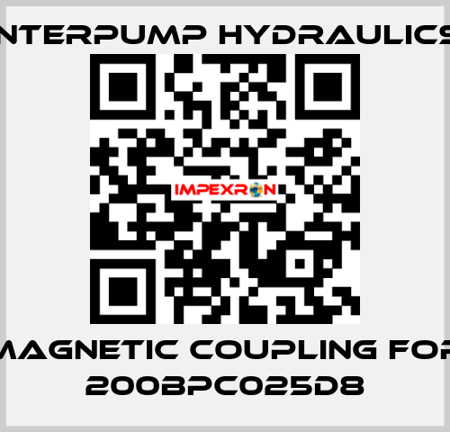 magnetic coupling for 200BPC025D8 Interpump hydraulics