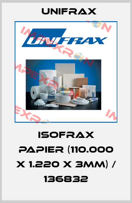 ISOFRAX Papier (110.000 x 1.220 x 3mm) / 136832 Unifrax