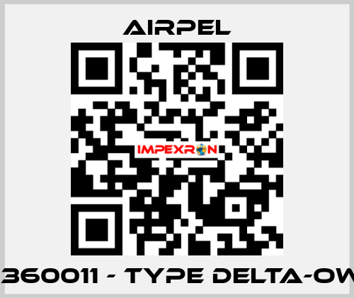 00360011 - Type DELTA-OW/O Airpel