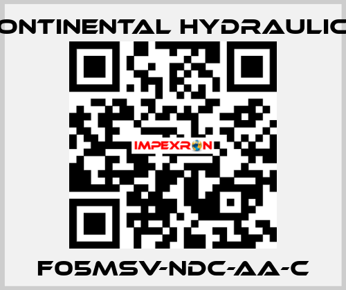F05MSV-NDC-AA-C Continental Hydraulics