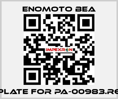 Plate for PA-00983.R6 Enomoto BeA