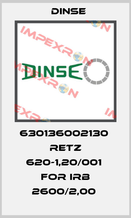 630136002130  RETZ 620-1,20/001  For IRB 2600/2,00  Dinse
