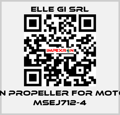 fan propeller for motor MSEJ712-4 ELLE GI SRL