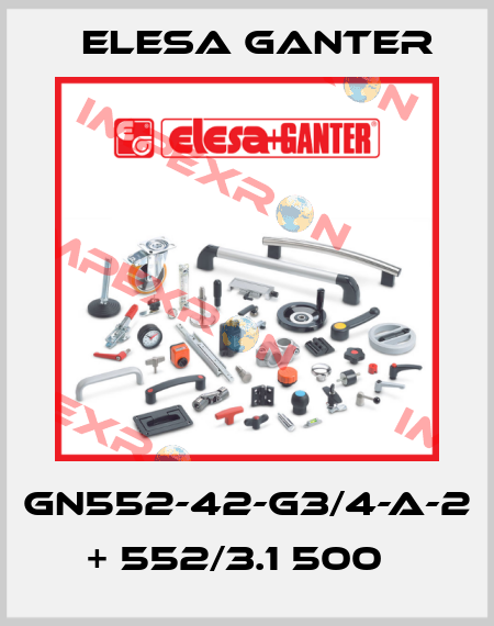 GN552-42-G3/4-A-2 + 552/3.1 500   Elesa Ganter