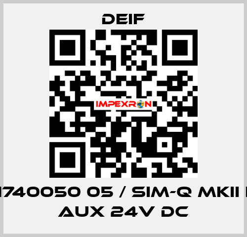 2961740050 05 / SIM-Q MKII LF, V aux 24V DC Deif