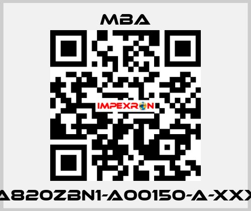 MBA820ZBN1-A00150-A-XXXXX MBA