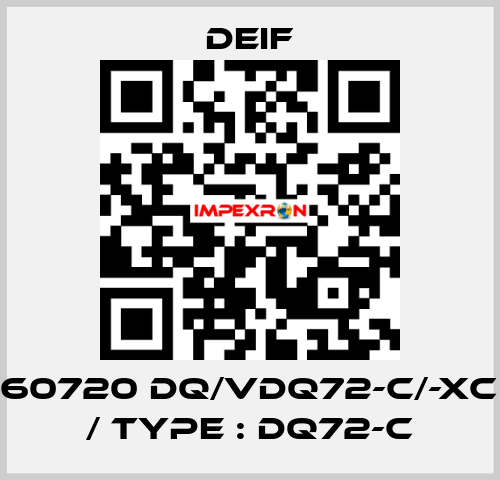 2961060720 DQ/VDQ72-c/-xc (240°) / Type : DQ72-c Deif