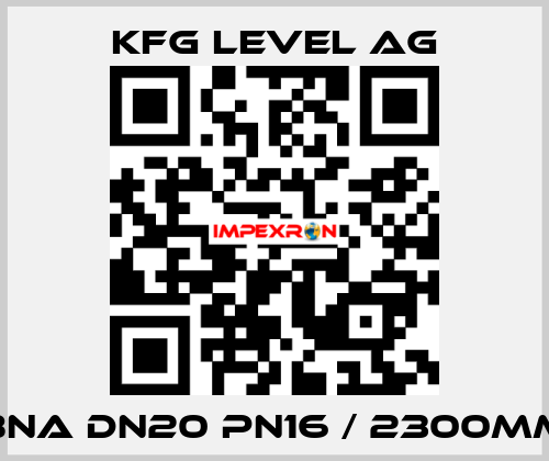 BNA DN20 PN16 / 2300mm KFG Level AG