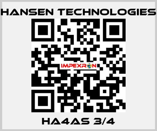 HA4AS 3/4 HANSEN TECHNOLOGIES