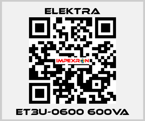 ET3U-0600 600VA ELEKTRA