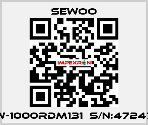 SW-1000RDm131  S/N:472478 Sewoo
