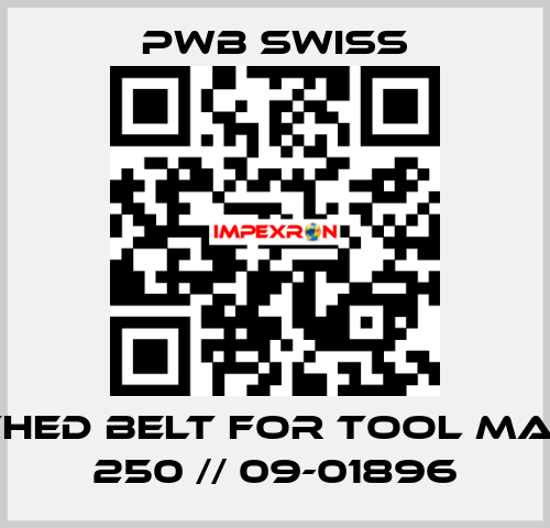 toothed belt for Tool Master 250 // 09-01896 PWB Swiss