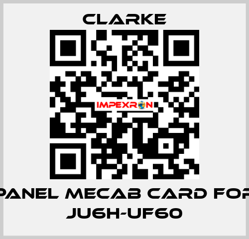 panel mecab card for JU6H-UF60 Clarke
