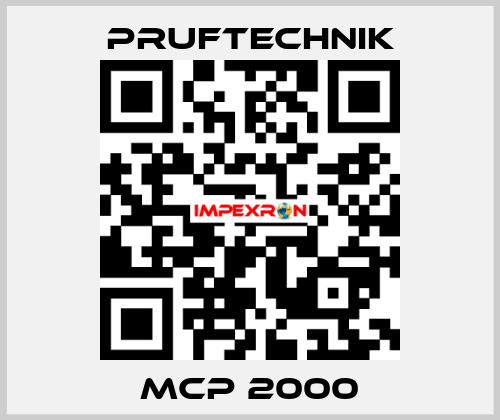 MCP 2000 Pruftechnik