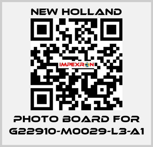 Photo Board for G22910-M0029-L3-A1 New Holland