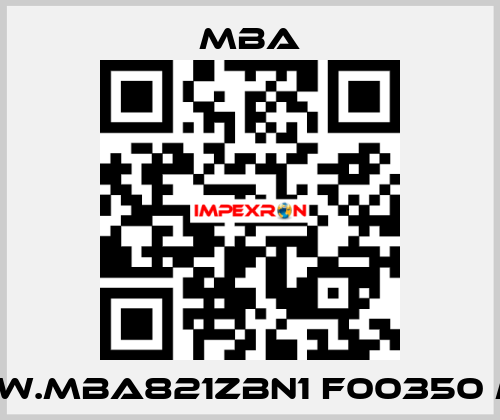 SW.MBA821ZBN1 F00350 M MBA