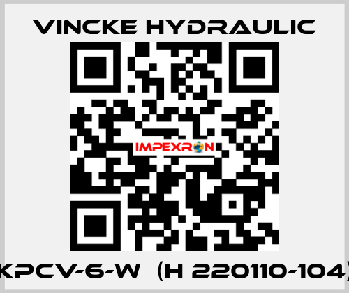 KPCV-6-W  (H 220110-104) VINCKE HYDRAULIC