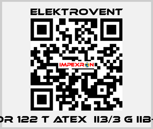 EFOR 122 T ATEX  II3/3 G IIB+H2 ELEKTROVENT