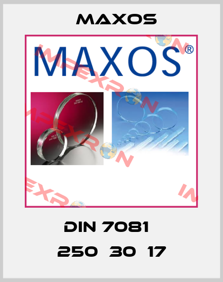 DIN 7081   250х30х17 Maxos