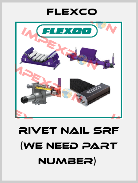 RIVET NAIL SRF (We need part number)  Flexco