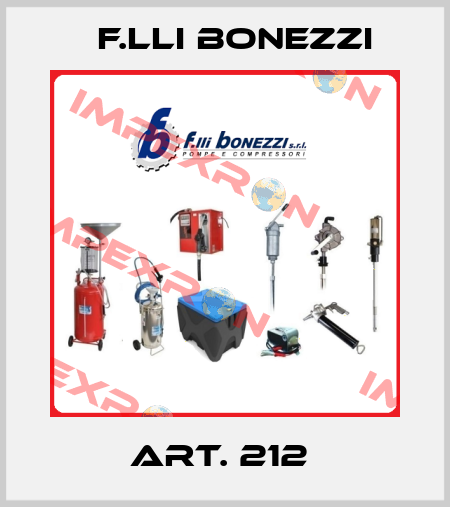 Art. 212  F.lli Bonezzi
