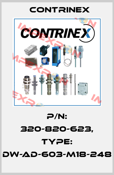 p/n: 320-820-623, Type: DW-AD-603-M18-248 Contrinex