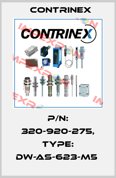 P/N: 320-920-275, Type: DW-AS-623-M5  Contrinex