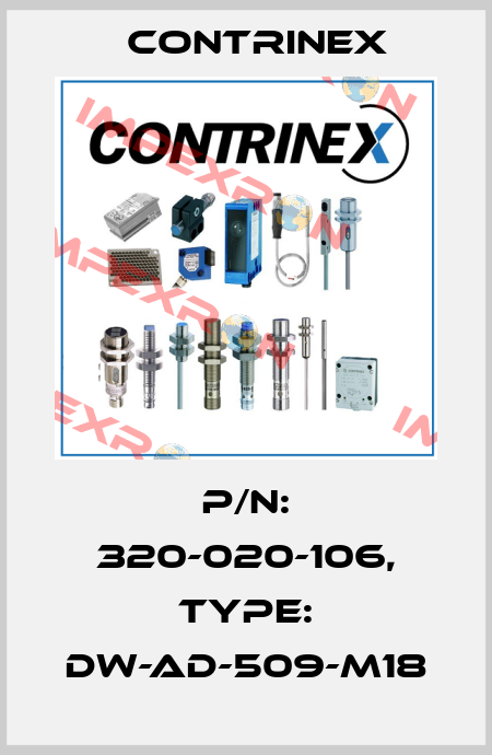 p/n: 320-020-106, Type: DW-AD-509-M18 Contrinex