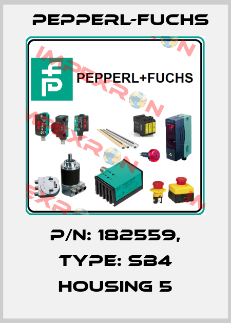 p/n: 182559, Type: SB4 Housing 5 Pepperl-Fuchs