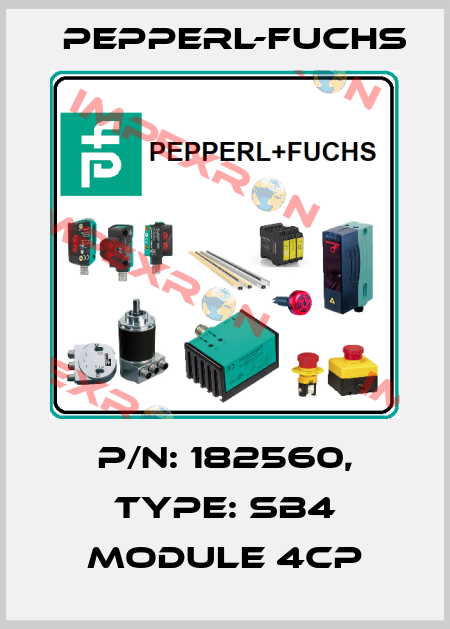 p/n: 182560, Type: SB4 Module 4CP Pepperl-Fuchs