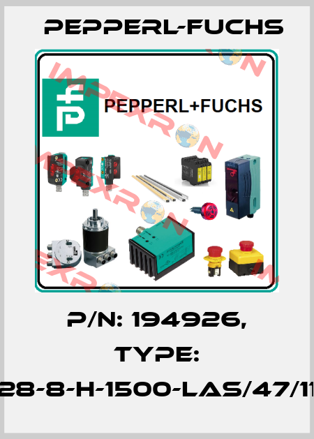 p/n: 194926, Type: RL28-8-H-1500-LAS/47/115b Pepperl-Fuchs