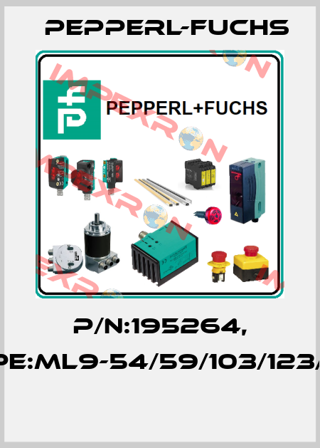 P/N:195264, Type:ML9-54/59/103/123/143  Pepperl-Fuchs