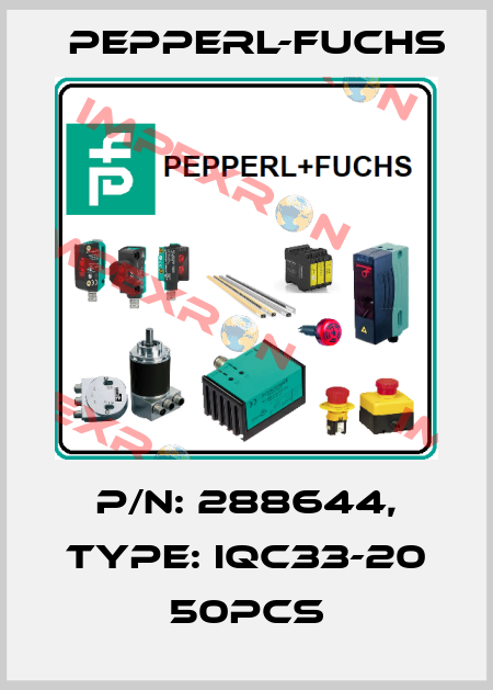 p/n: 288644, Type: IQC33-20 50pcs Pepperl-Fuchs