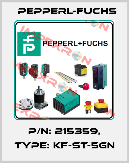 p/n: 215359, Type: KF-ST-5GN Pepperl-Fuchs