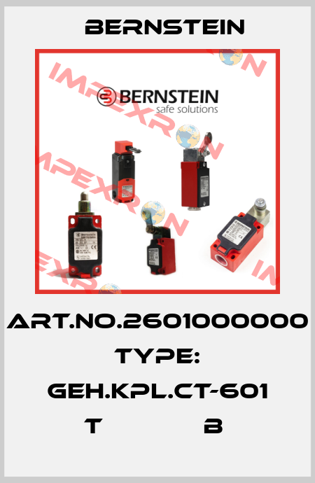 Art.No.2601000000 Type: GEH.KPL.CT-601 T             B  Bernstein