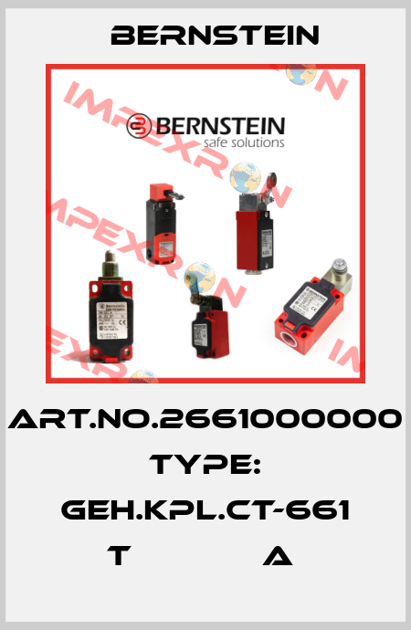 Art.No.2661000000 Type: GEH.KPL.CT-661 T             A  Bernstein