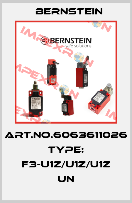 Art.No.6063611026 Type: F3-U1Z/U1Z/U1Z UN Bernstein