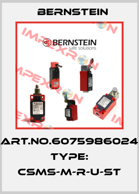 Art.No.6075986024 Type: CSMS-M-R-U-ST Bernstein