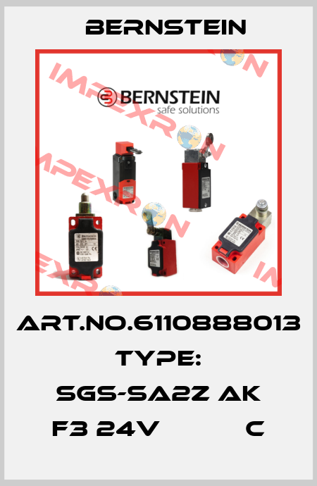 Art.No.6110888013 Type: SGS-SA2Z AK F3 24V           C Bernstein