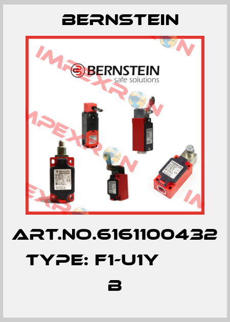 Art.No.6161100432 Type: F1-U1Y                       B Bernstein