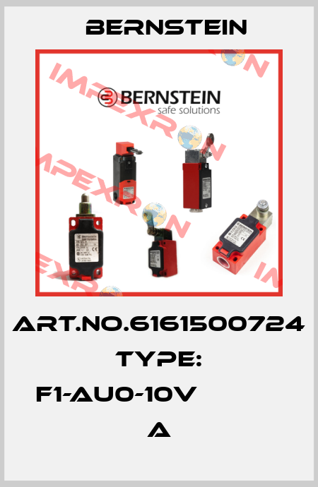 Art.No.6161500724 Type: F1-AU0-10V                   A Bernstein