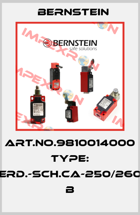 Art.No.9810014000 Type: ERD.-SCH.CA-250/260          B Bernstein